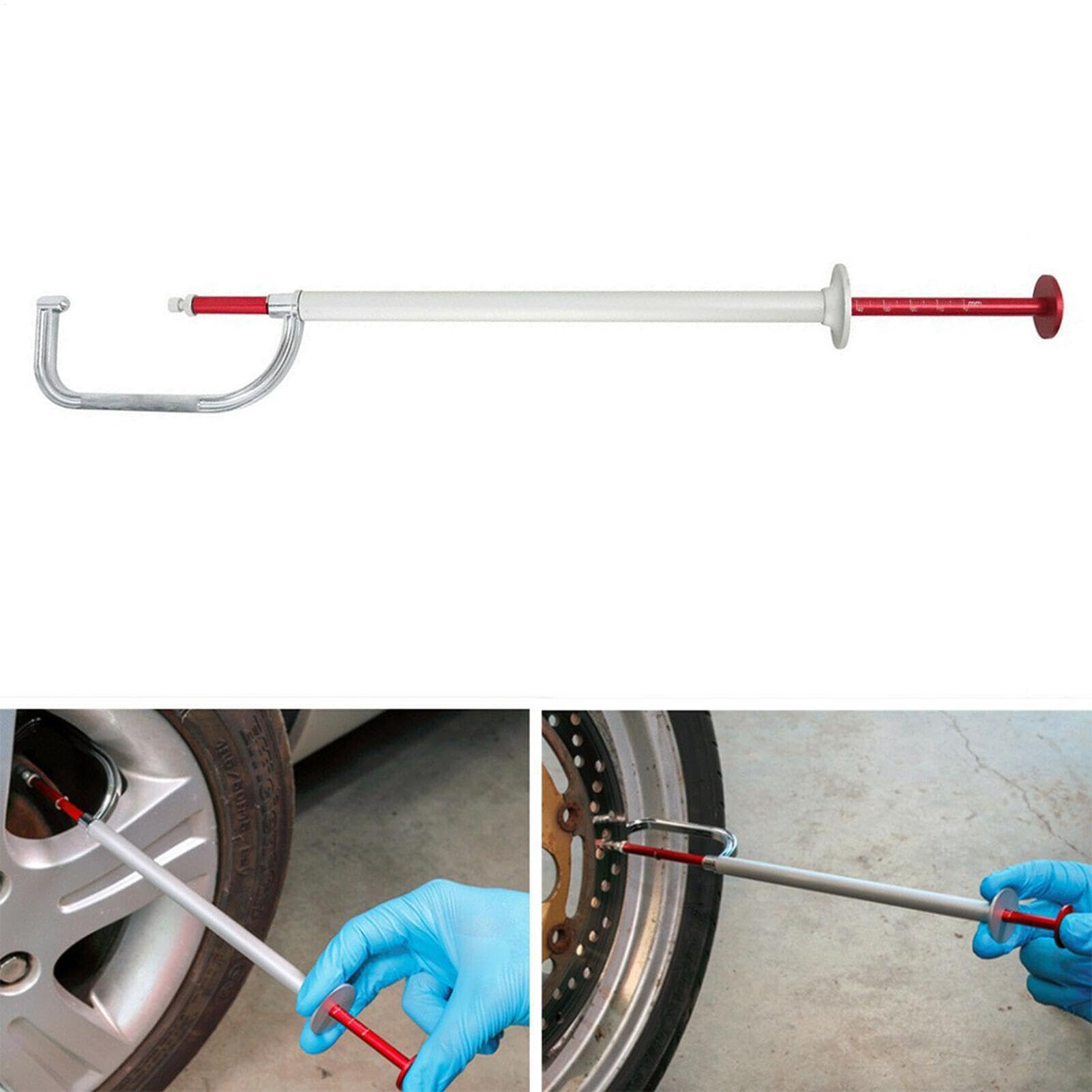 Outil de mesure du rotor de frein, jauge à disque de frein - 0-45 mm Épaisseur d'alliage en aluminium Gauge de mesure | Détection rapide et précise, Test des outils pour le véhicule commercial