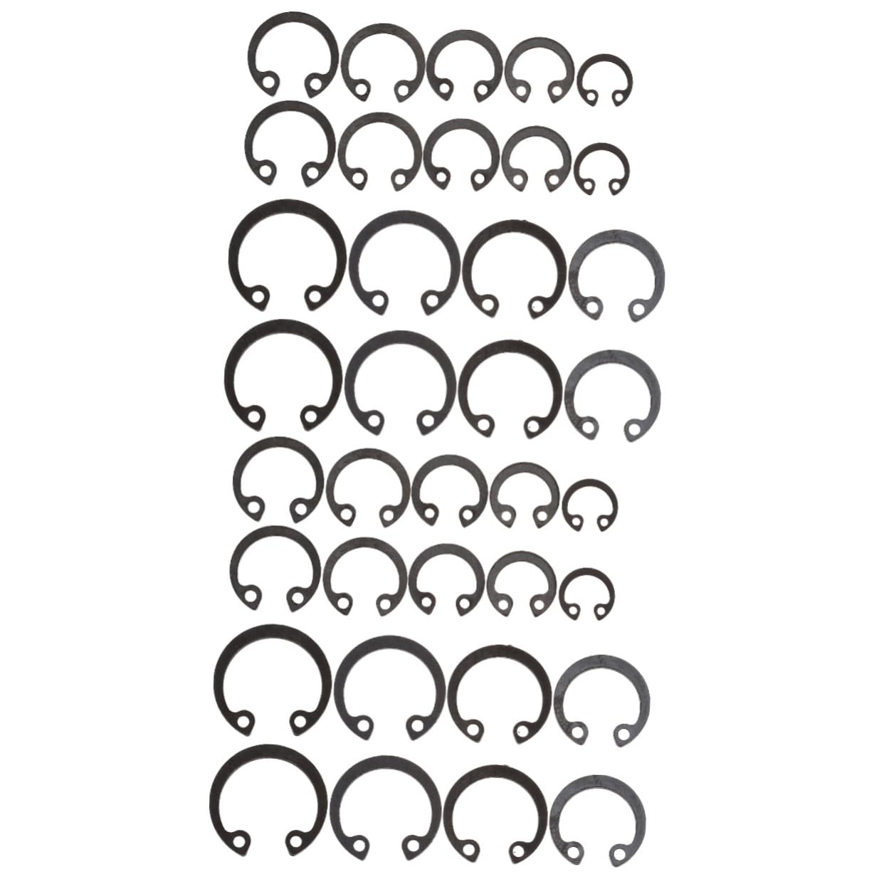 Unomor 2 Sets External Retaining Snap Ring C-clip Assortment Essential Tool for Mechanics and Diy Enthusiasts