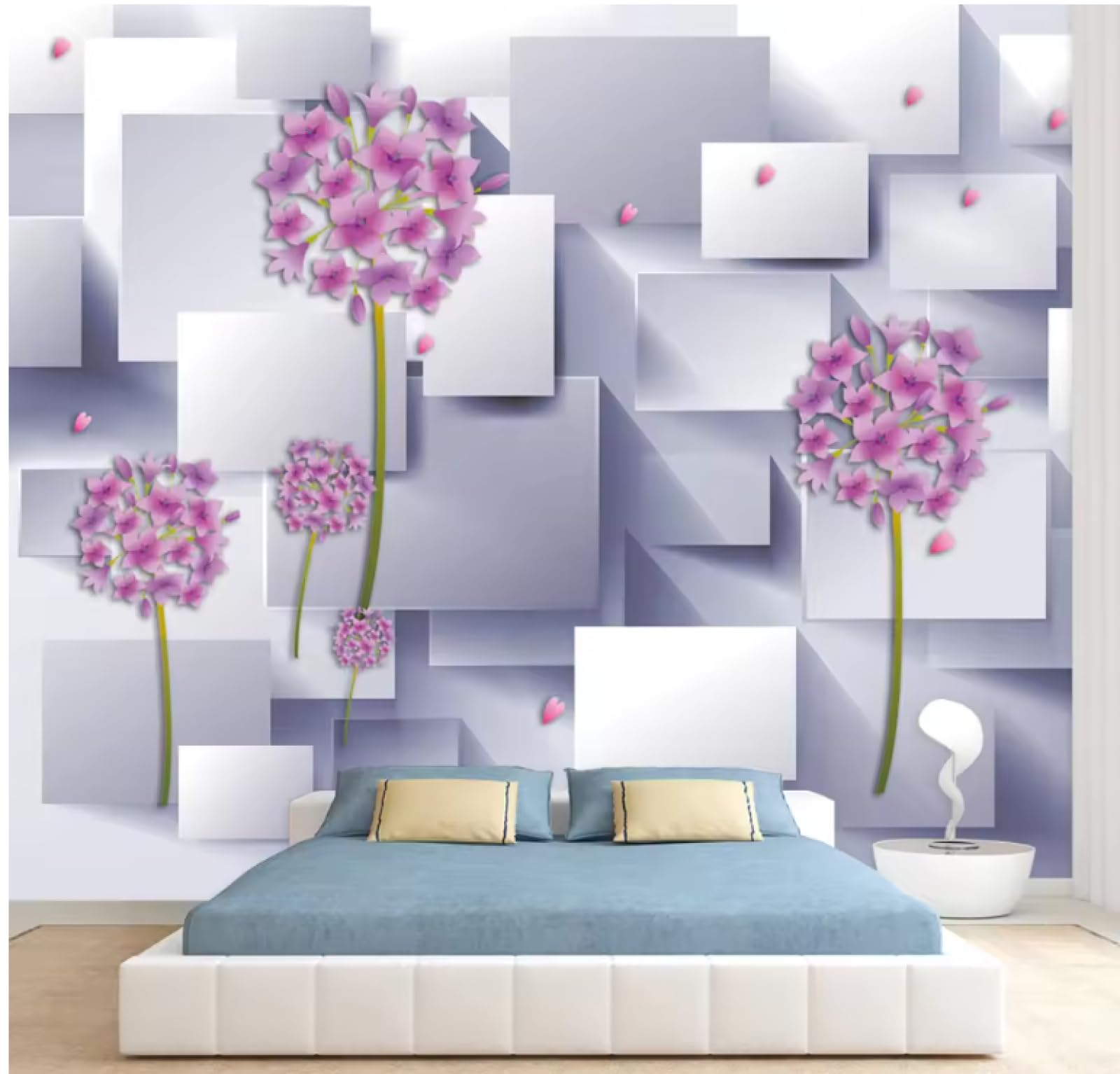 Tapety dekoracja salonu kwiatowa geometria tapety ścienne naklejki wystrój domu tapeta 3D, 3D, 300 x 210 cm