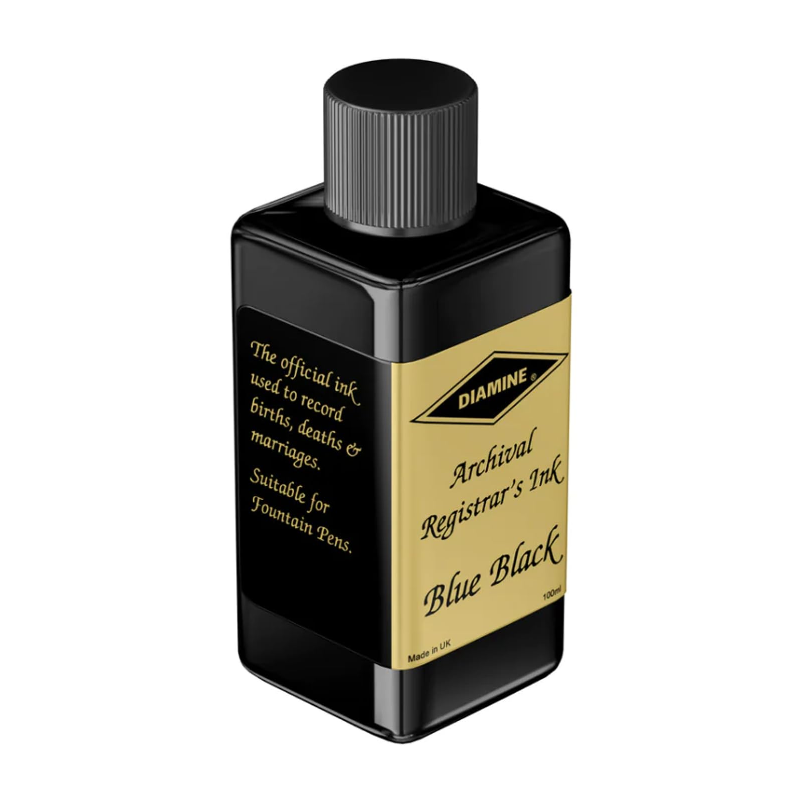 Diamine Ink Registrars Bottled Ink 100ml - Blue/Black by Diamine