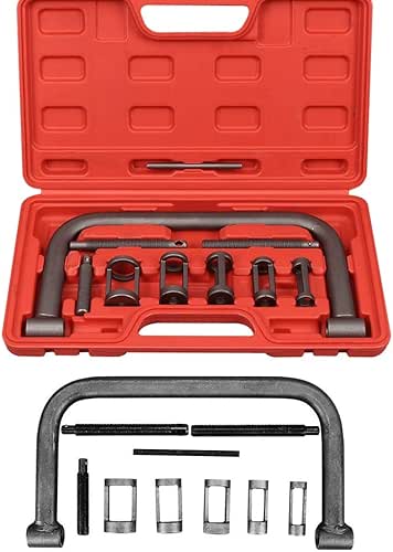 Valve Spring Compressor, Auto Compression Clamp Tool Service Kit for