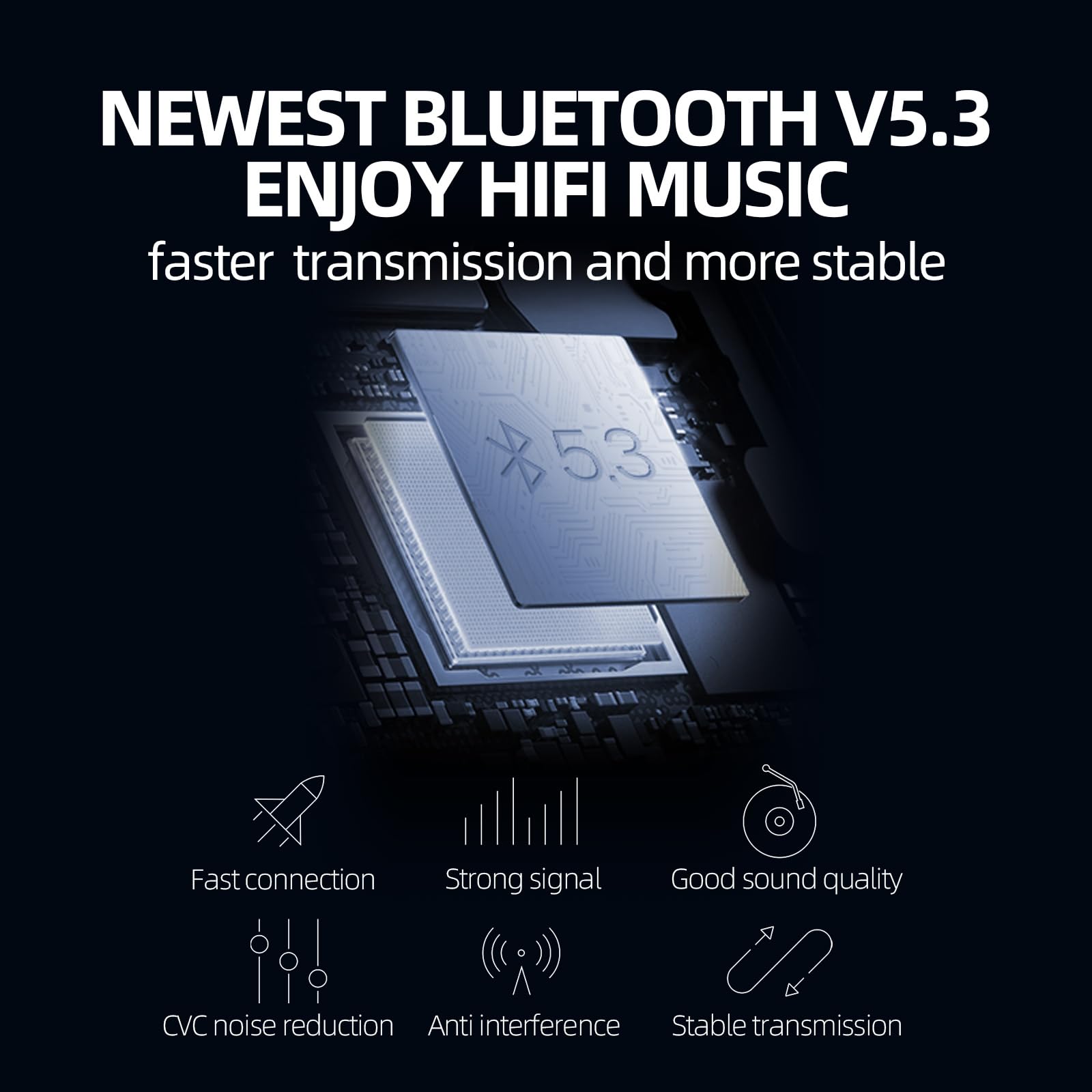 Adaptador AUX para coche Transmisor FM, iMyOnly QC/PD totalmente metálico Bluetooth V5.3 AUX Adaptador para reproductor de música de coche, transmisor Bluetooth con llamadas manos libres