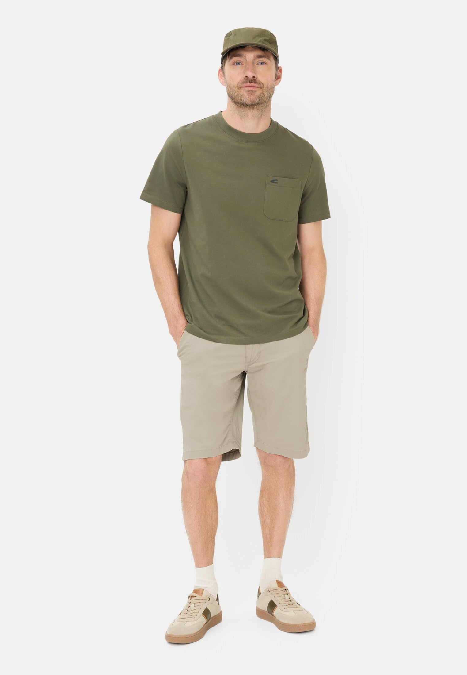 camel active Herren Bermuda Shorts | Bermuda Shorts aus Baumwolle mit Reißverschluss und praktischen Staumöglichkeiten für Freizeit und Alltag