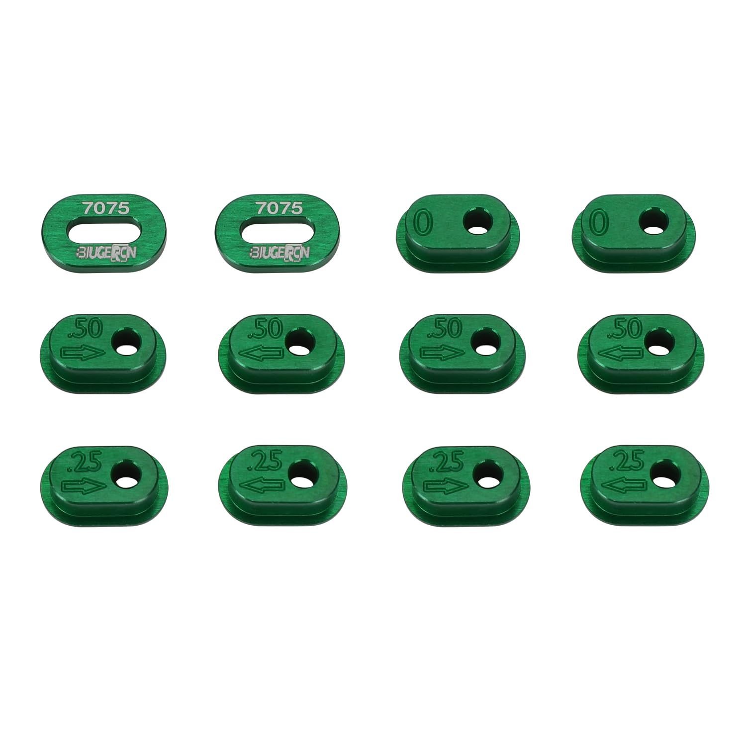 Chain Tension Adjuster Set Chain Adjustment 7075 Aluminum for RC Motorcycle Promoto-MX 1/4 Promoto MX RC Dirt Bike-Green