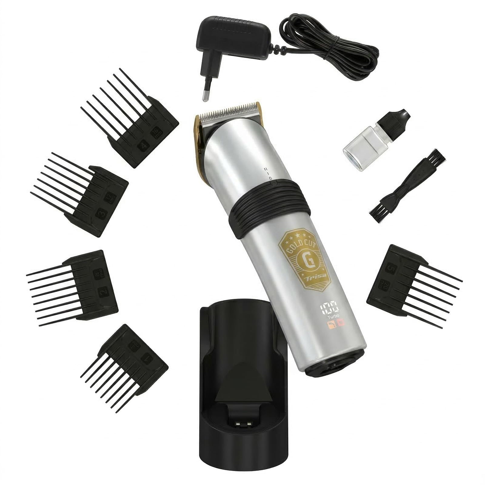 Trisa Gold Cut Haarschneider, 210 Min Laufzeit, USB-C & Turbo-Mode