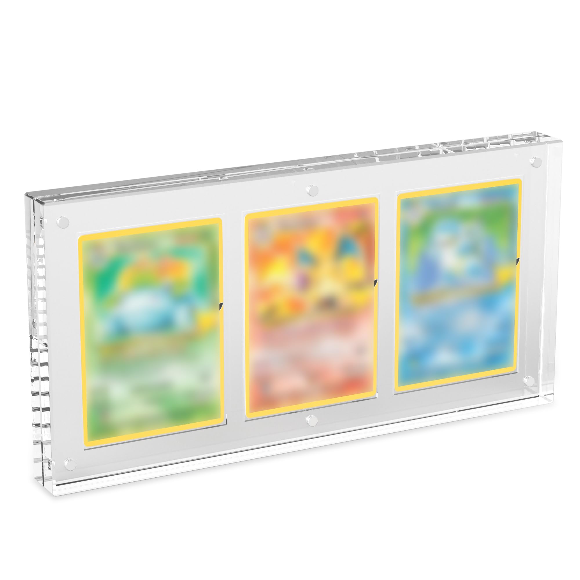 Card Display Case, Transparent Card Display Clear Card Stands, 35PT Acrylic TCG Triple Cards Frames for Standard Cards,ComicCards, Sports Cards, Baseball Cards(20mm)