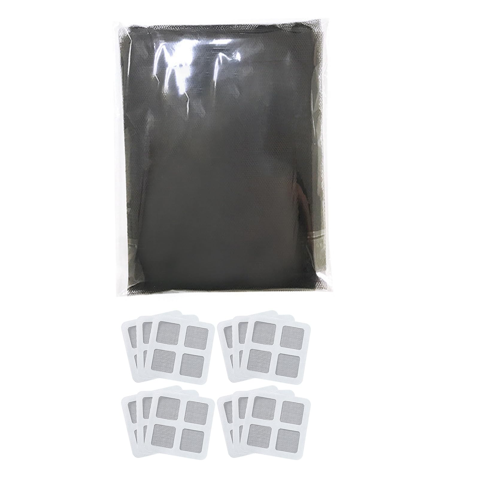 Jazuaiao Black 1.5X2m Tape Window Screens Breathable Netting Home Upgrades Sturdy Fiberglass Meshes 60 Second Setups Childproof Window Screen