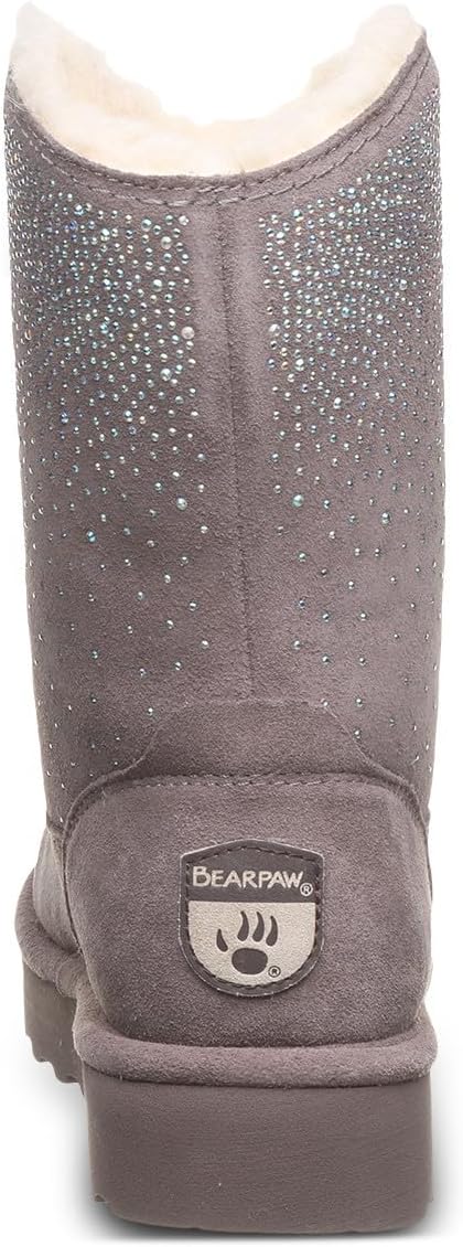BEARPAW Women's Glam Platform Lo Cinder Size 7 | Boot Classic Suede | Women's Pull On Boot | Comfortable Winter Boot