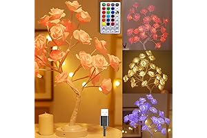 The Love Tree Rose Lamp: 24 LED Flower Light for Love and Romance