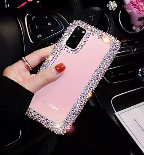 Miniatura 3 de Bonitec Jesiya - Funda para Samsung Galaxy S20 con purpurina 3D, funda protectora transparente para Samsung Galaxy S20, transparente