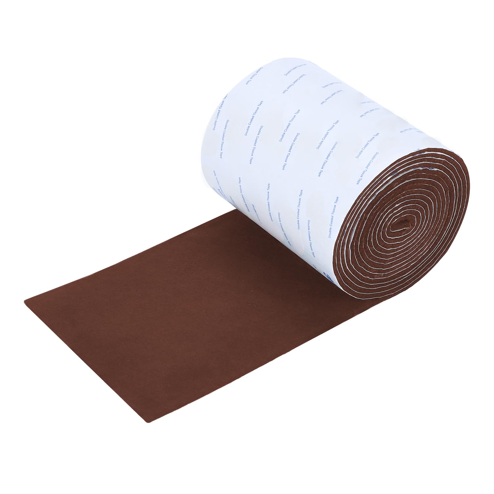 VOCOMO Almohadillas de fieltro para muebles, rollo de fieltro resistente con respaldo adhesivo, almohadillas de fieltro para patas de muebles, cinta de fieltro cortable para proteger suelos de madera