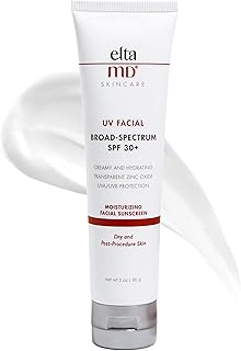 EltaMD UV Facial SPF 30+ Sunscreen Moisturizer Face Lotion, Broad Spectrum Moisturizing Sunscreen with Hyaluronic Acid, No...