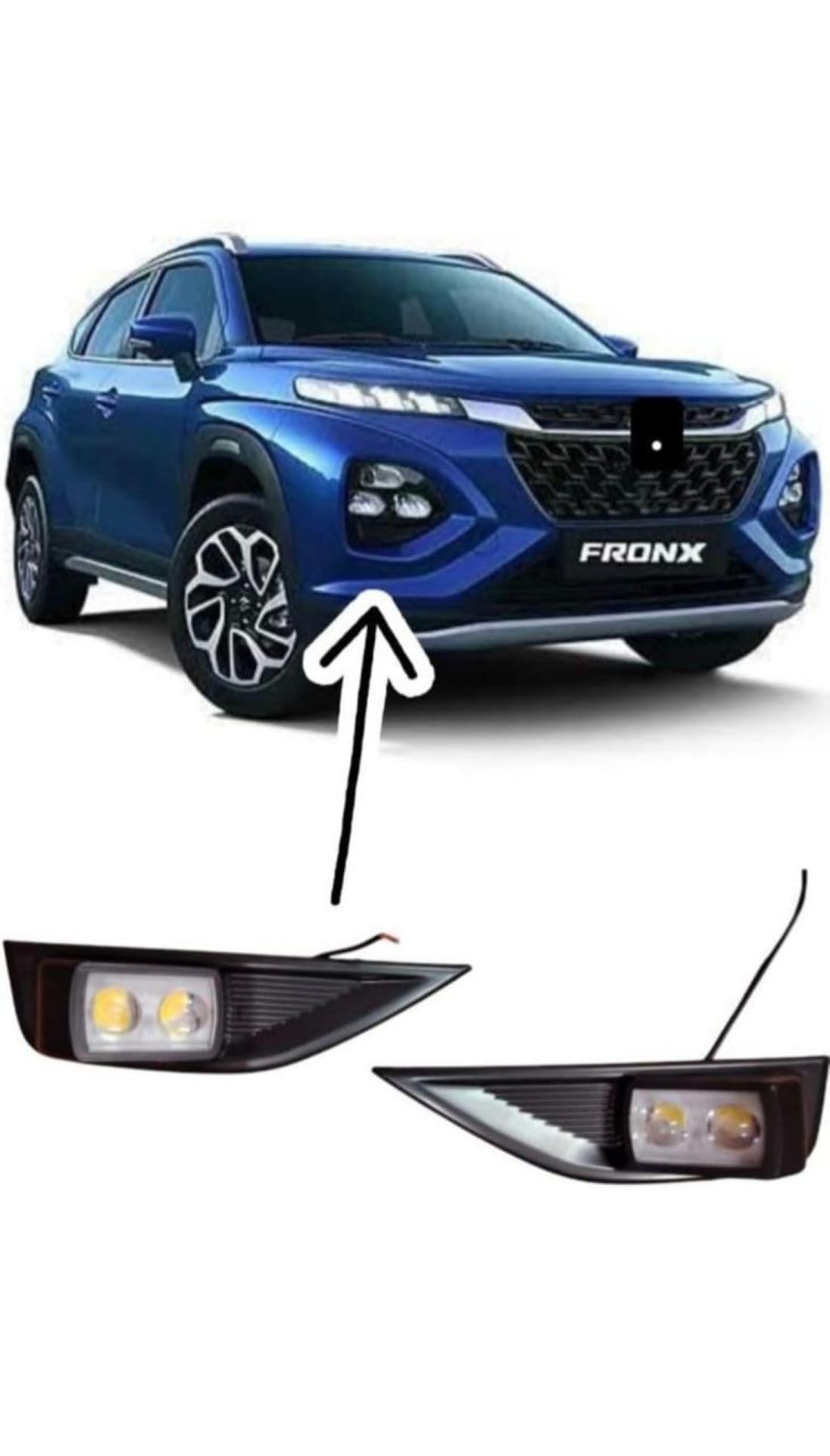 CARMARt Fog/Drl comaptible for Fronx, Dual color set of 2-picture-20