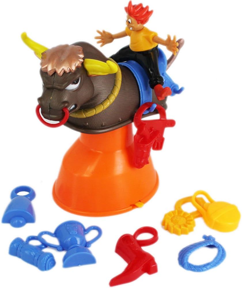 Kids Raging Bull Rodeo Buckaroo Bucking Bronco Toy Balance Game with Accessories (Age Group: 3+)