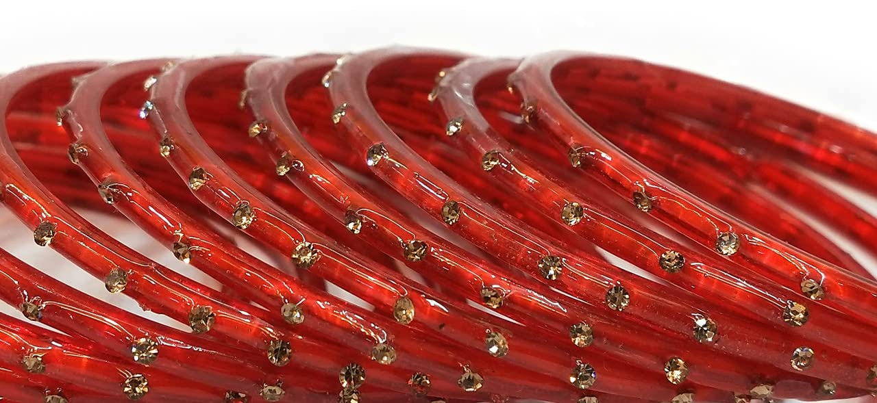 Indian Traditional Glass Bangles Pack of 12 Small Size