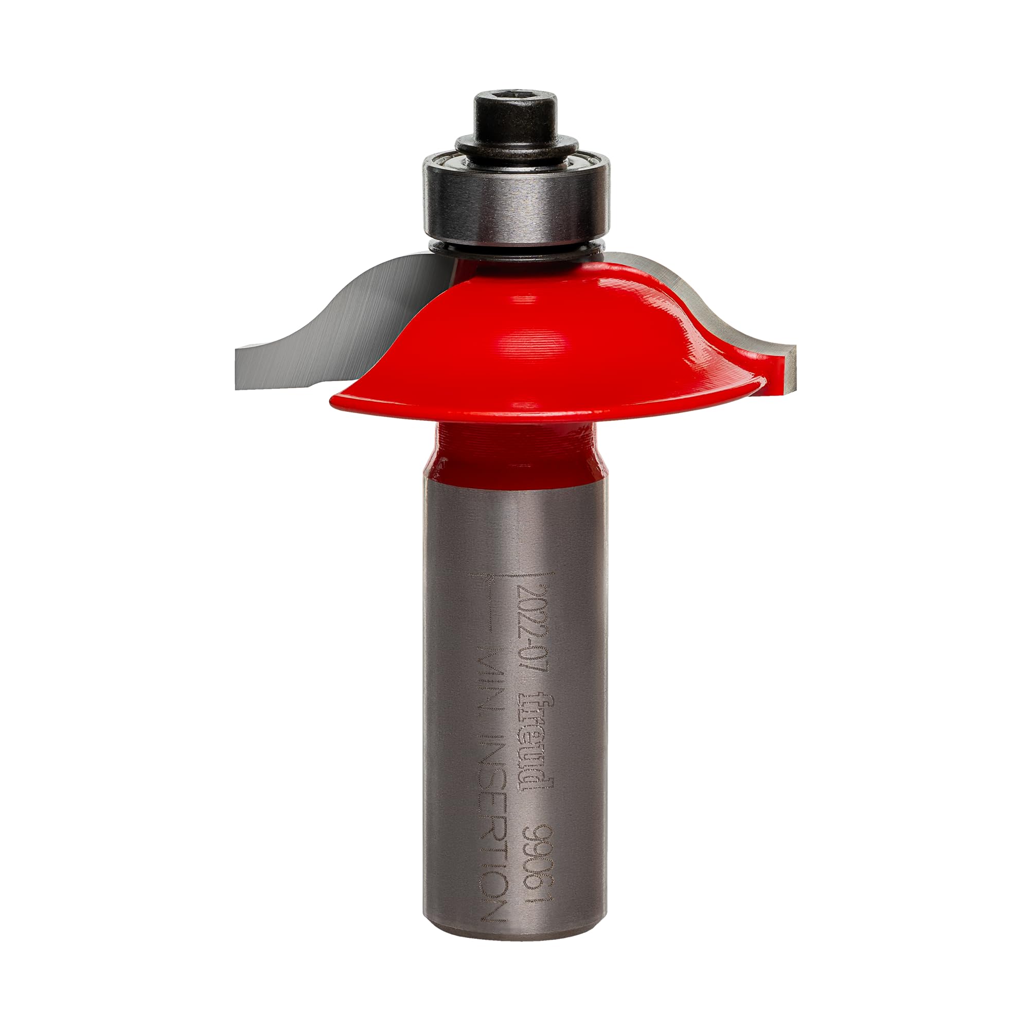 Freud 99-061: 1-1/2" (dia.) Rail & Stile Profile Bit with 1/2" shank, 3/8" carbide height Red