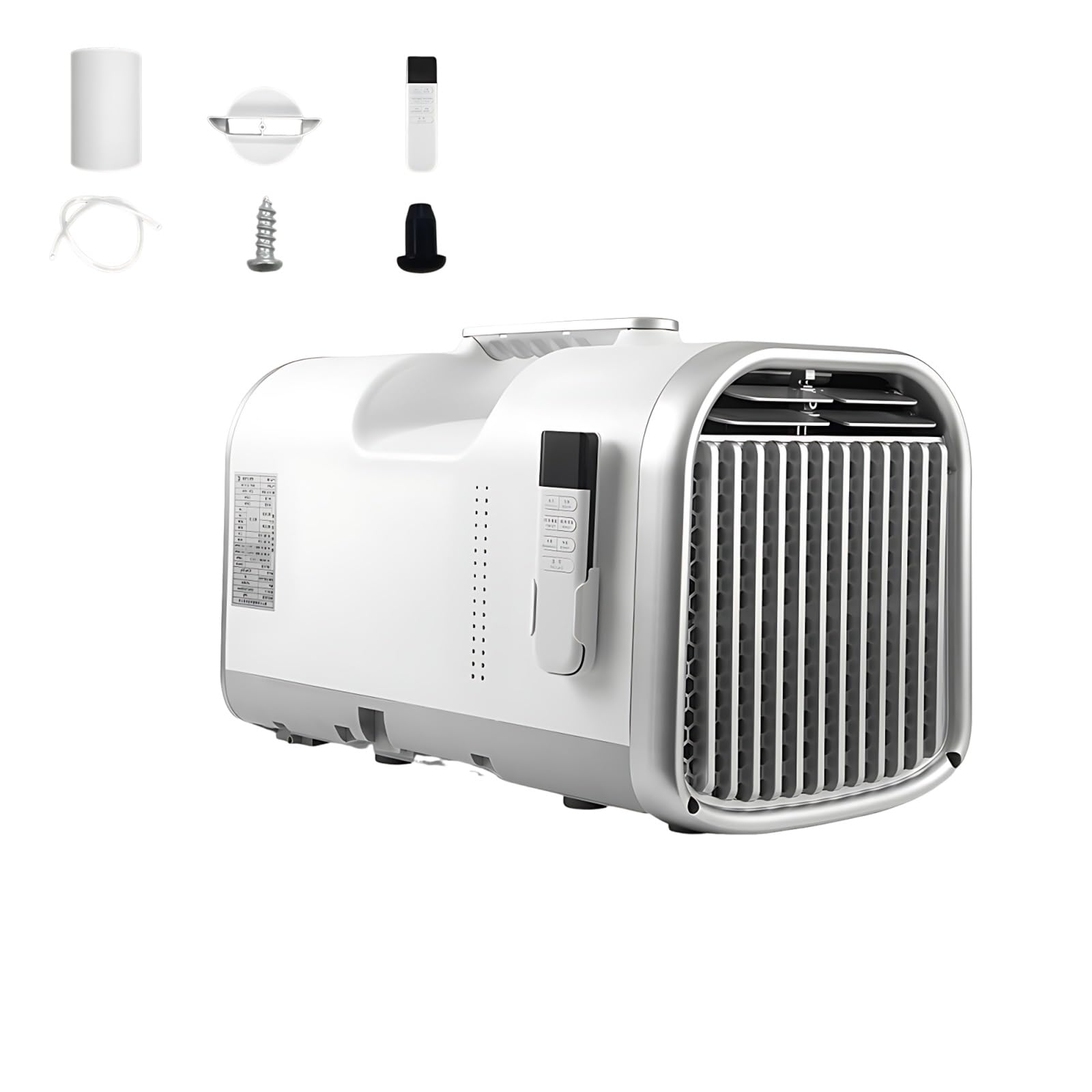 Xenmekrx One Color 5100 Btu Portable Air Conditioner, Self-Evaporating No-Drain Mini Ac Unit With 1-12H Timer, Quiet 42Db Mobile Spot Cooler For Camping Tent, Rv, Garage