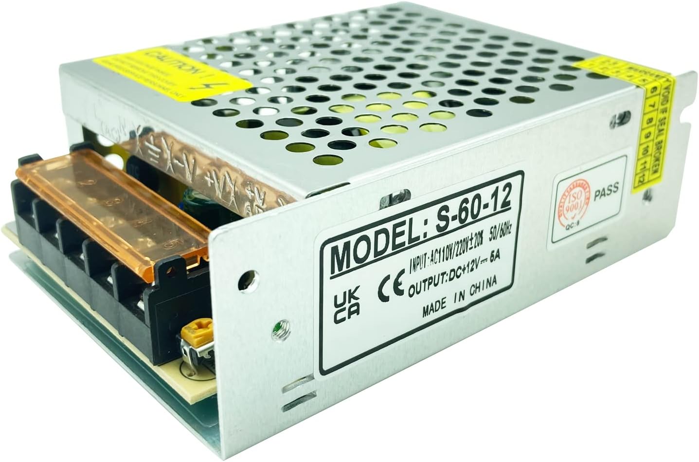 Lianshi 12V 5A 60w Switching Power Supply Short Circuit and Overload