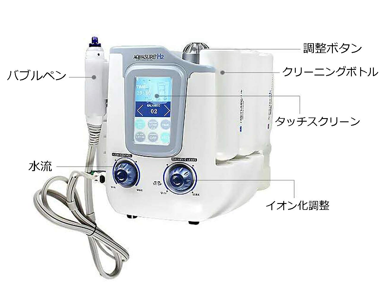 Gesicht Schönheit Hautpflege 6 in 1 Wasserstoff und Sauerstoff kleine Blase Instrument elitzia ETQY1104
