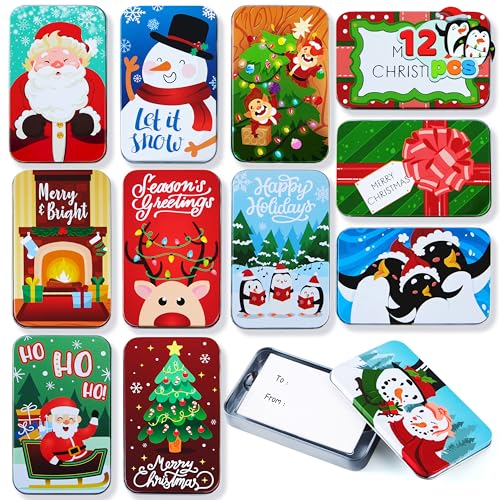 JOYIN 12PCS Gift Card Holder Boxes Christmas, 4.33” x 2.6”