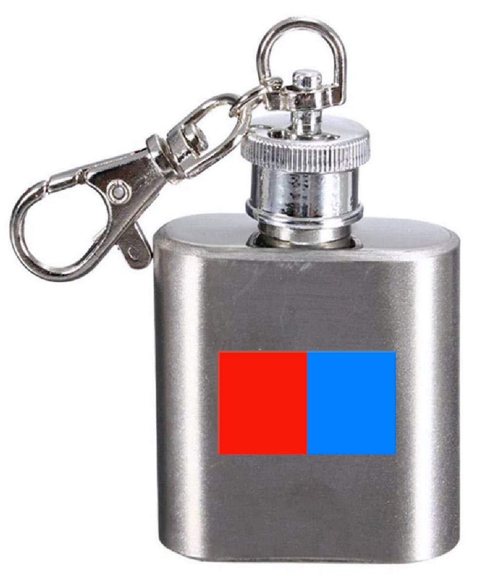 Flasque porte-clés Italie Catania en acier gravé durabilité et élégance unique