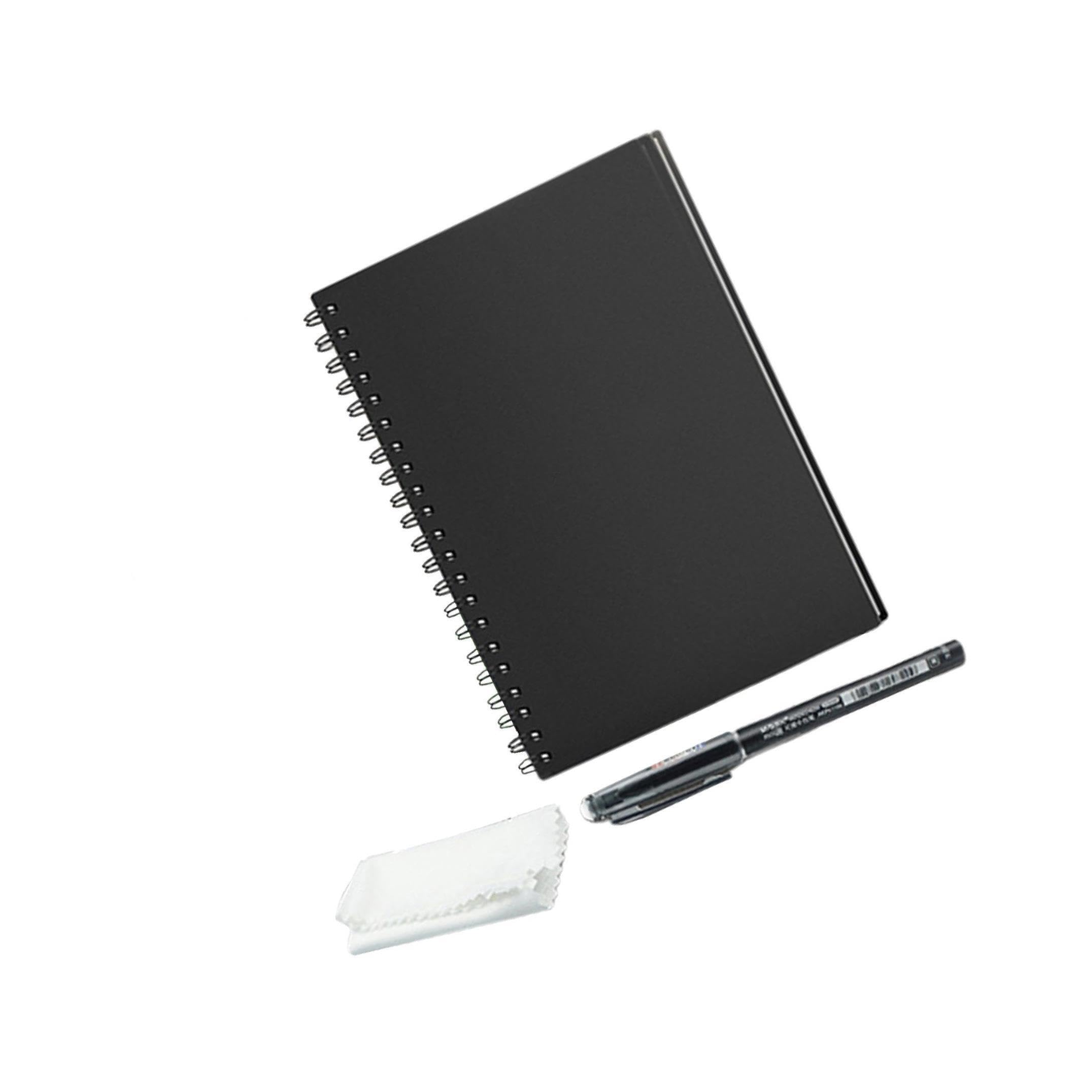 YIXANNX Practical Reusable Notebook Lined with Pen Erase Note Pad Journal School Drawing, B5