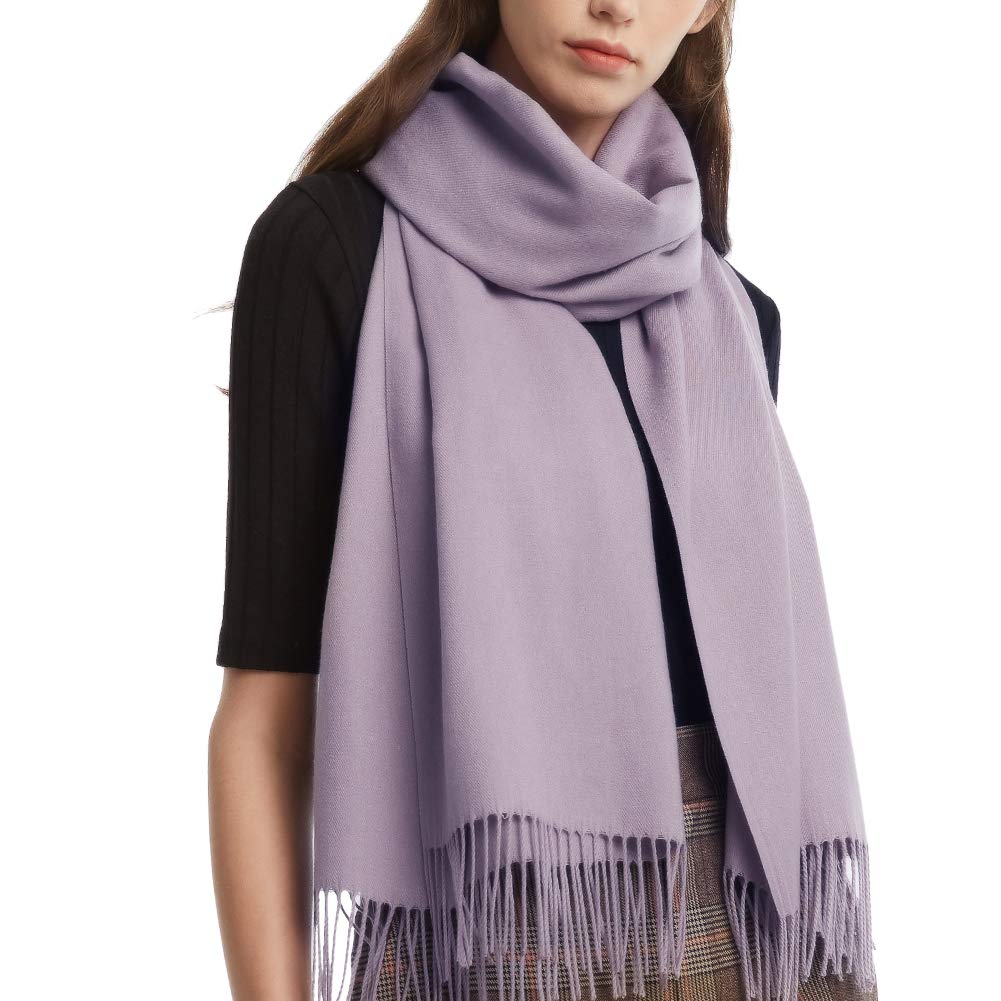 Womens Winter Scarf Cashmere Feel Pashmina Shawl Wraps Soft Warm Blanket Scarves for Women