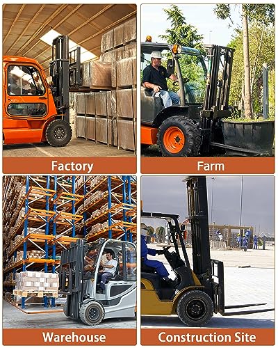 Pallet Fork Extensions, 84" Forklift Extensions 4.5" Width, Heavy Duty Steel Fork Extensions, Forklift Extensions for Forklift Truck, Orange,1 Pair