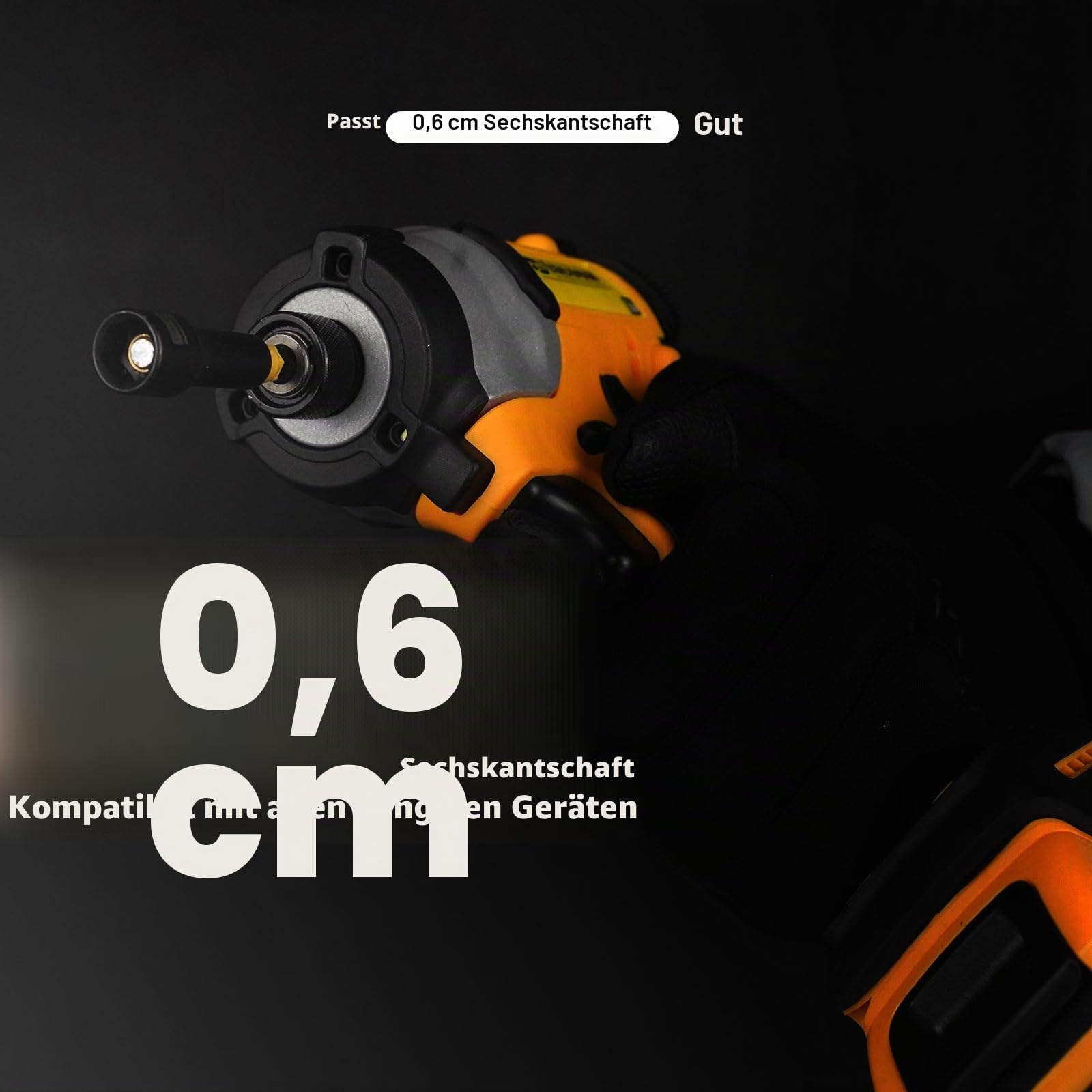 Facoow 55-teiliger Schlag-Steckschlüsselsatz mit magnetischen Aufsätzen, Premium-Tiefeinsätzen, Flügelmuttern, 1/4" Schnellwechsel, Verlängerung, S2-Bits, schwenkbar