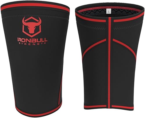 Miniatura 7 de Par de rodilleras de  pulgadas (7mm) para levantar pesas (IPF, USAPL, USPA, IPL, IWF y USAW), soporte de compresión de alto rendimiento para