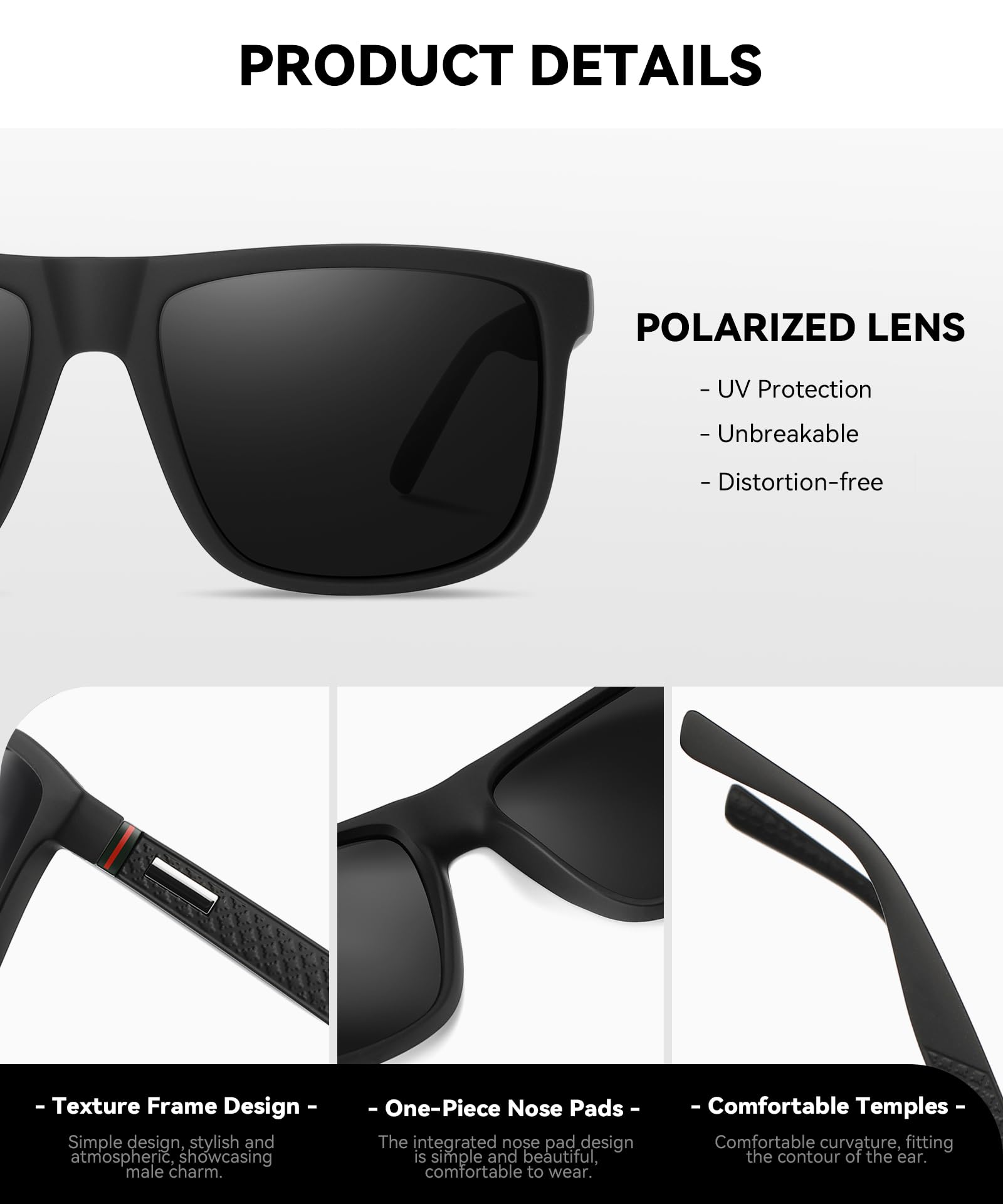 Occhiali da Sole Polarizzati Uomo Donna, Occhiali Vintage Eleganti Montatura Classica, Lenti Pilota HD, Golf Guida Pesca Occhiali da Viaggio Sport all'Aria Aperta Moda Occhiali da Sole