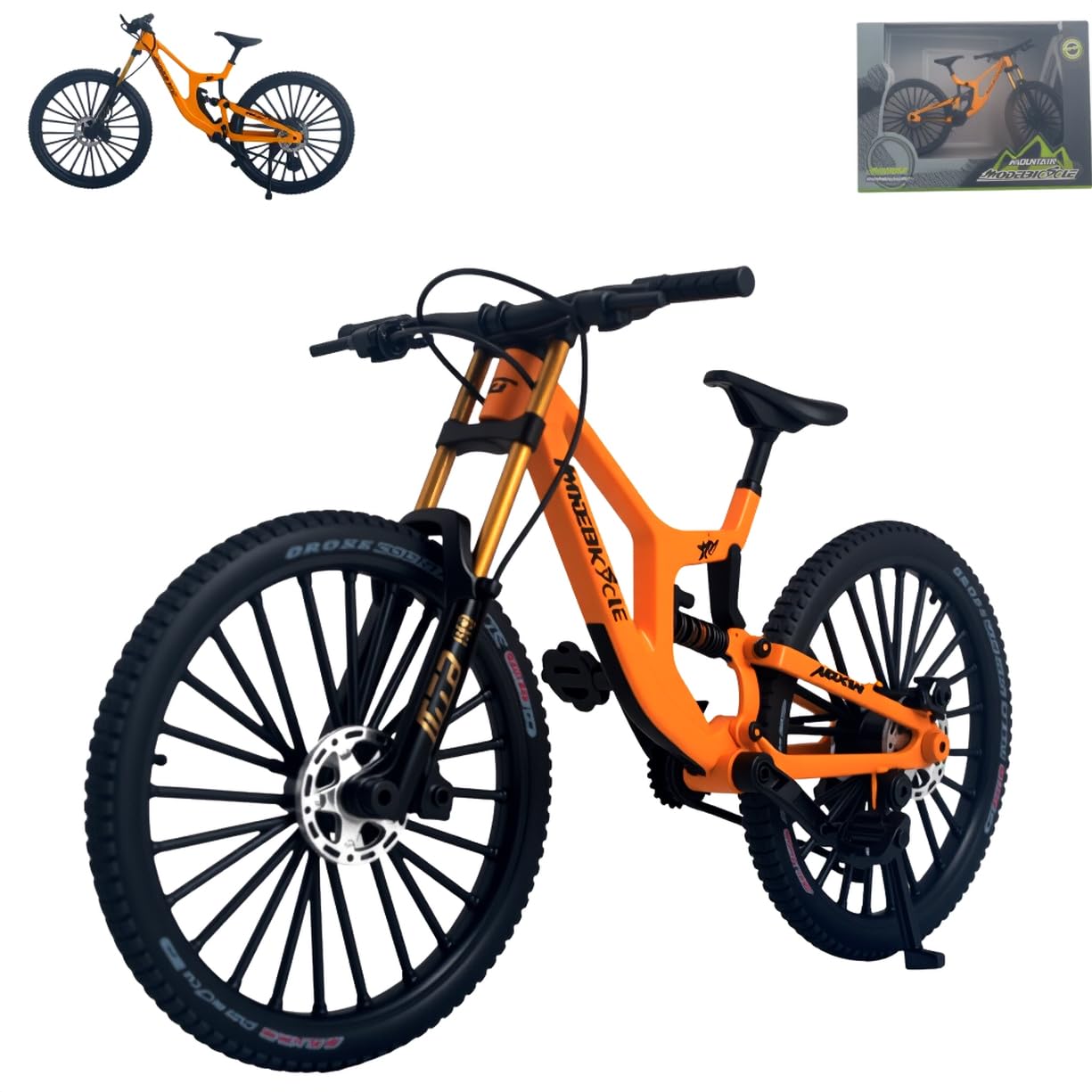 オレンジシティタイプ自転車とレッドマウンテンバイクセット Amazon.co.jp: Kuasting 1:8スケール マウンテンバイク おもちゃ DS