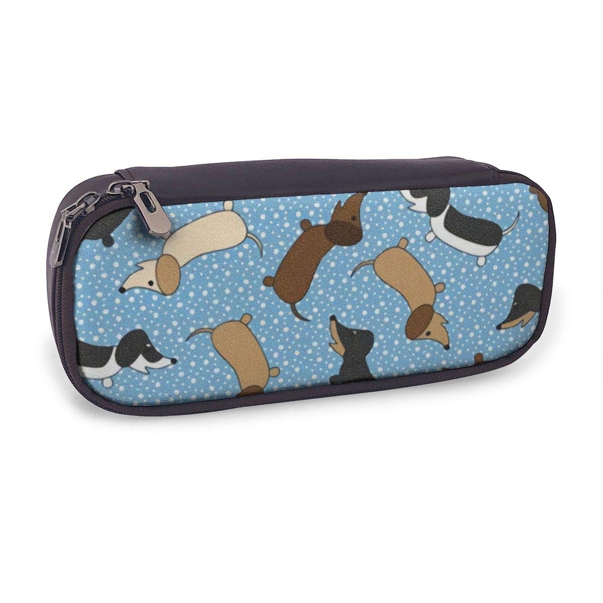 Amazon Co Jp ペンケース Colorful ダックスフンド Pen Bag 筆箱 かわいい 文房具 収納ケース 高校生 女子 中学生 Puレザー ペンポーチ 子供 プレゼント ホーム キッチン