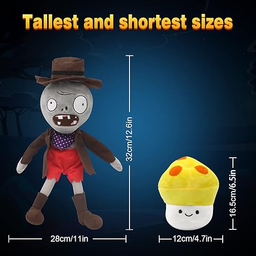 Miniatura 3 de Plants Plush vs Zombies - Juego de 20 juguetes de peluche de PVZ, figura suave, gran regalo para niños y fanáticos, cumpleaños y Halloween (6-8