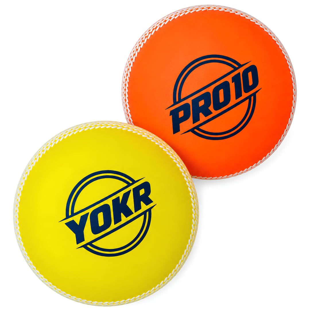 YOKR PRO10 Wind Ball Cricket Ball 110g PVC Pack of 2 Multicolour | PVC Material-picture-39