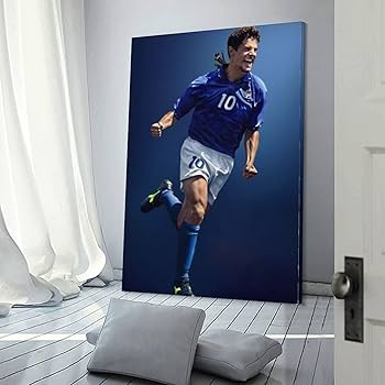 Amazon.co.jp: サッカースターのロベルト・バッジョのポスター