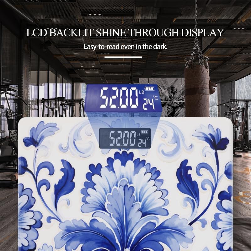 Báscula digital para baño con alta precisión 400 lb pantalla LED miniatura 3