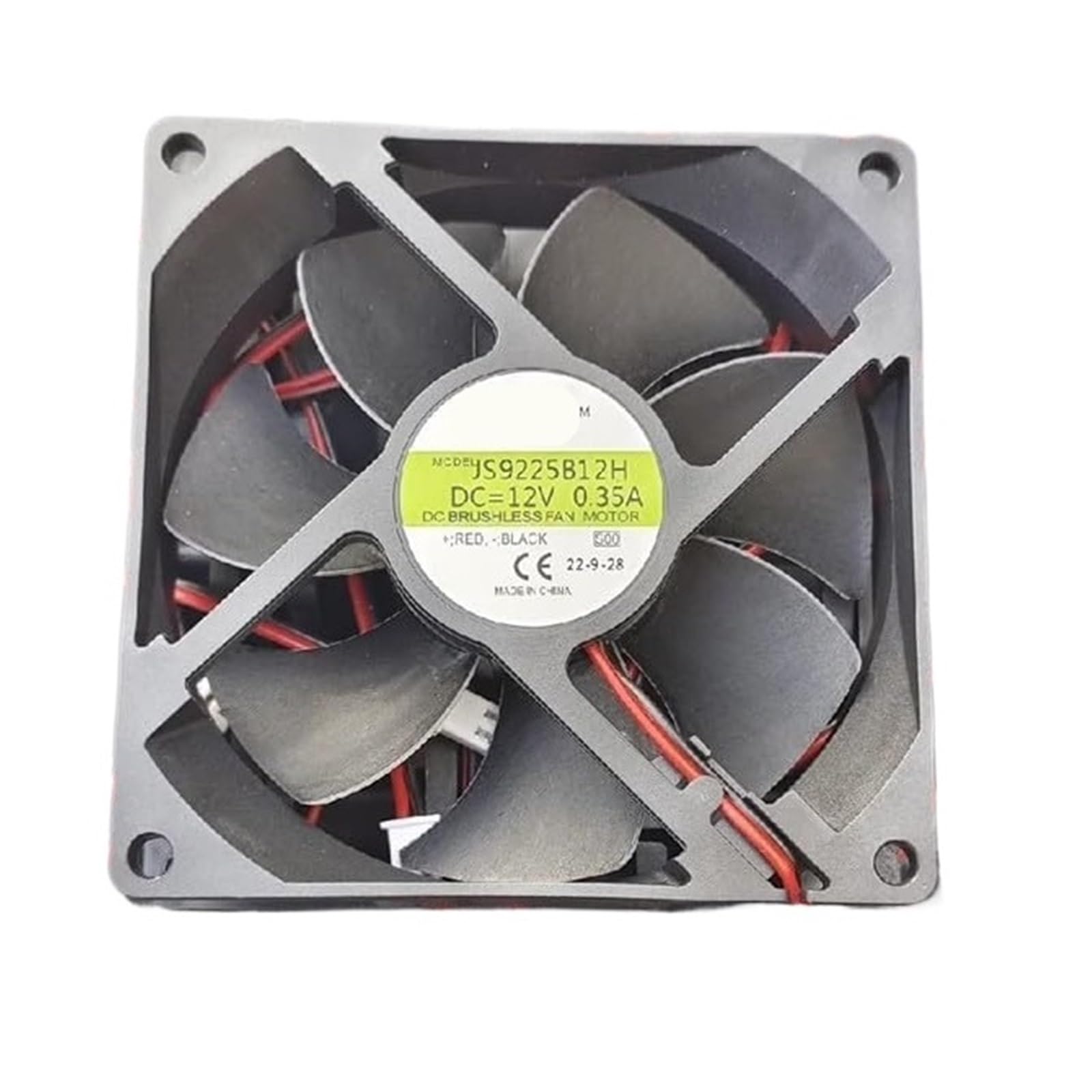 YMUGUEGH JS9225B12H JS9225L 12H 12V 9.2CM Cooling Fan