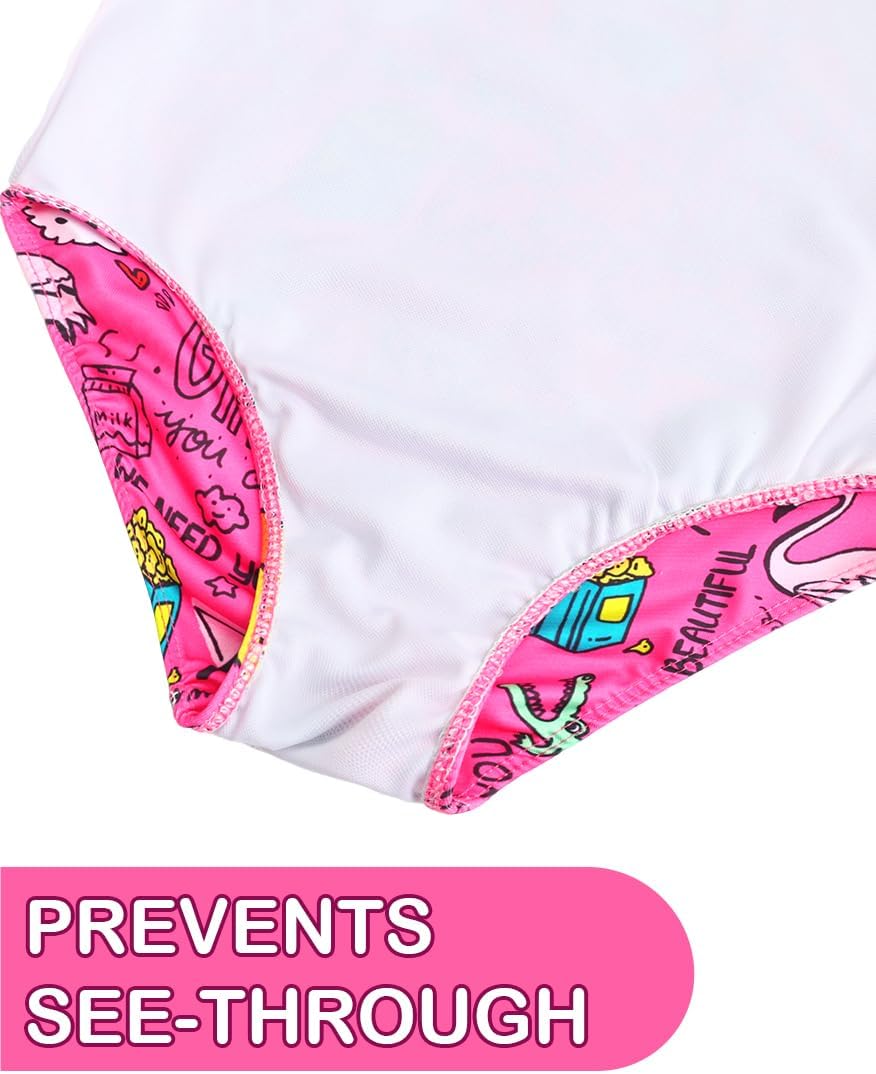 Girls Swimsuit One Piece Bathing Suit Kids' Swimwear Quick Dry Summer Beach - Image 5