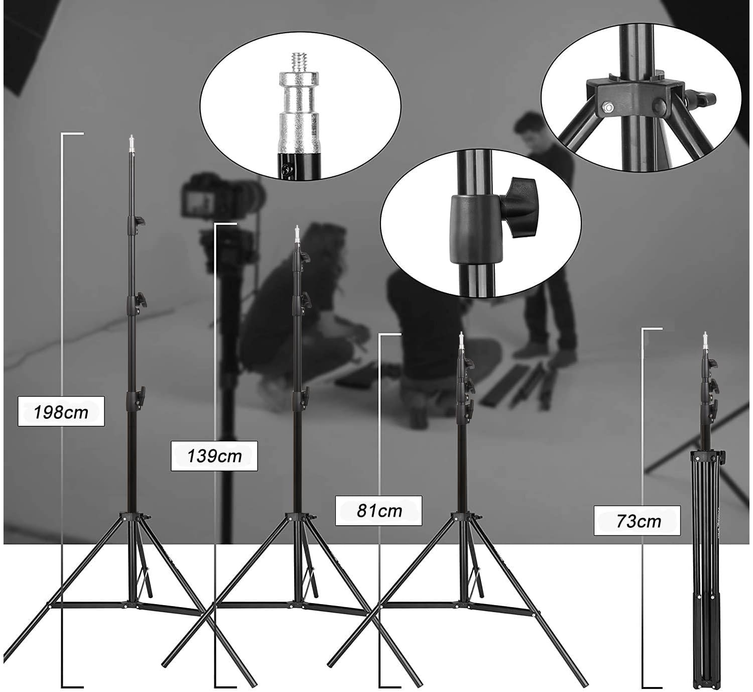 EMART Softbox zestaw do studia fotograficznego, 50 x 70 cm, softboxy o mocy 135 W i torbie transportowej, oświetlenie do studia fotograficznego do fotografii portretowej, studia fotograficznego i