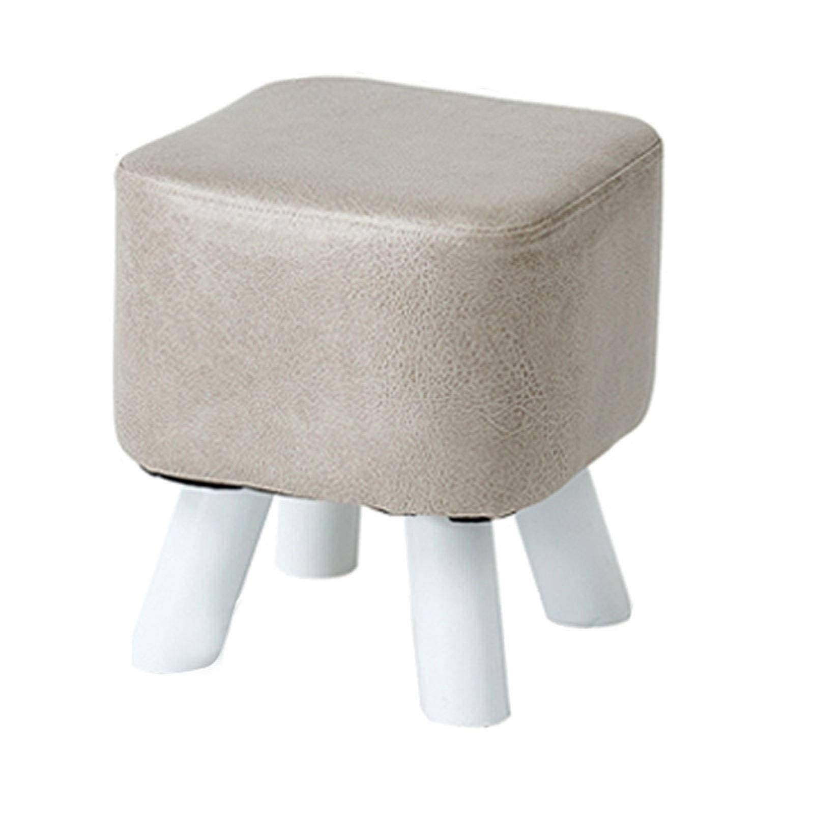 Pouf carré gain de place avec piètement stable en bois