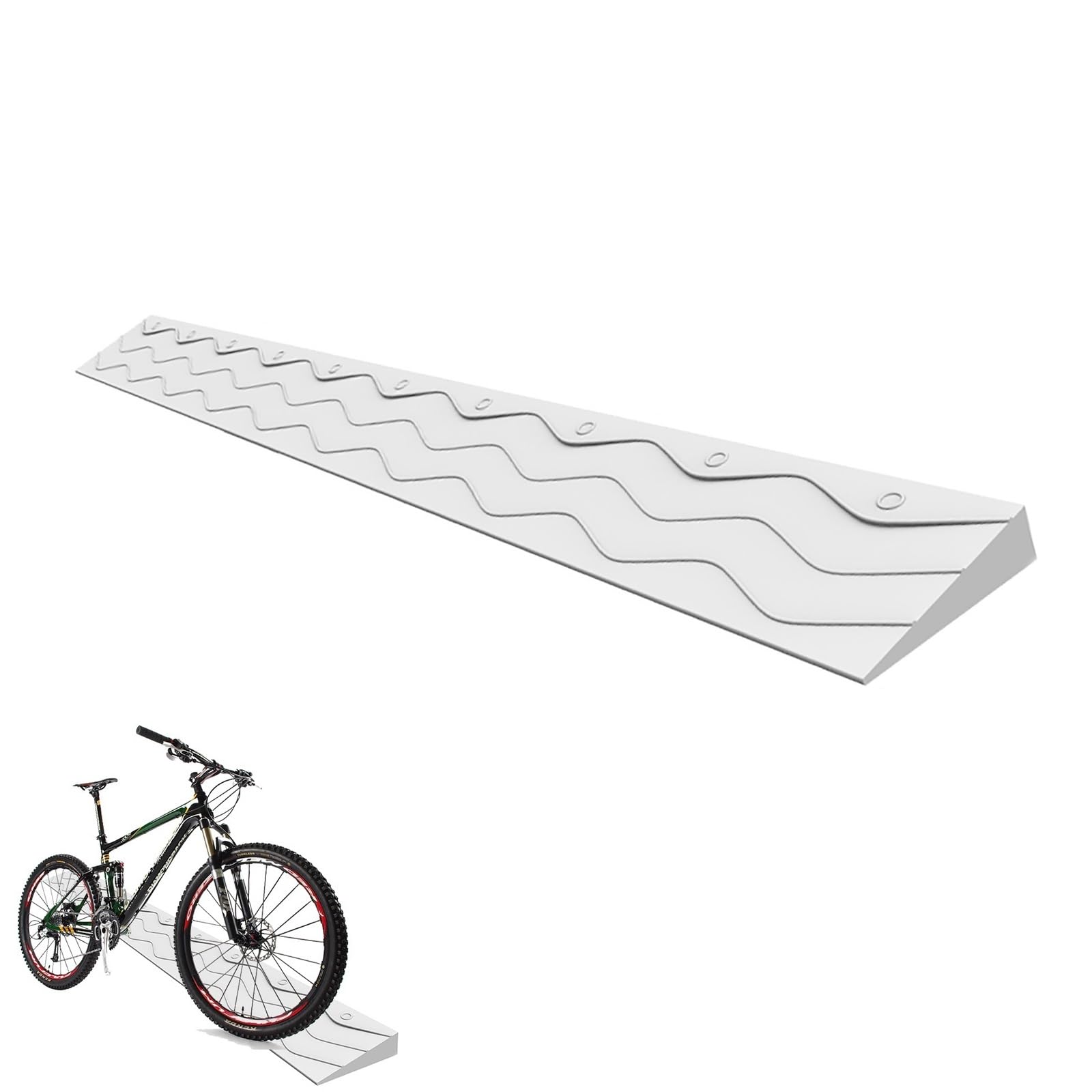 Door Threshold ramp 100CM/39.4" Non-Slip Threshold Wheelchair Ramp, Threshold Ramps for Doorways, Scooter Sweeping Robot Threshold Bars Step Ramp (Color : A, Size : 100x16x7.5cm(39.4x5.9x3in))