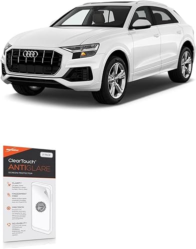BoxWave Protector de pantalla compatible con Audi 2022 Q8 (10.1 pulgadas) – ClearTouch Anti-reflejo (paquete de 2), película mate antihuellas