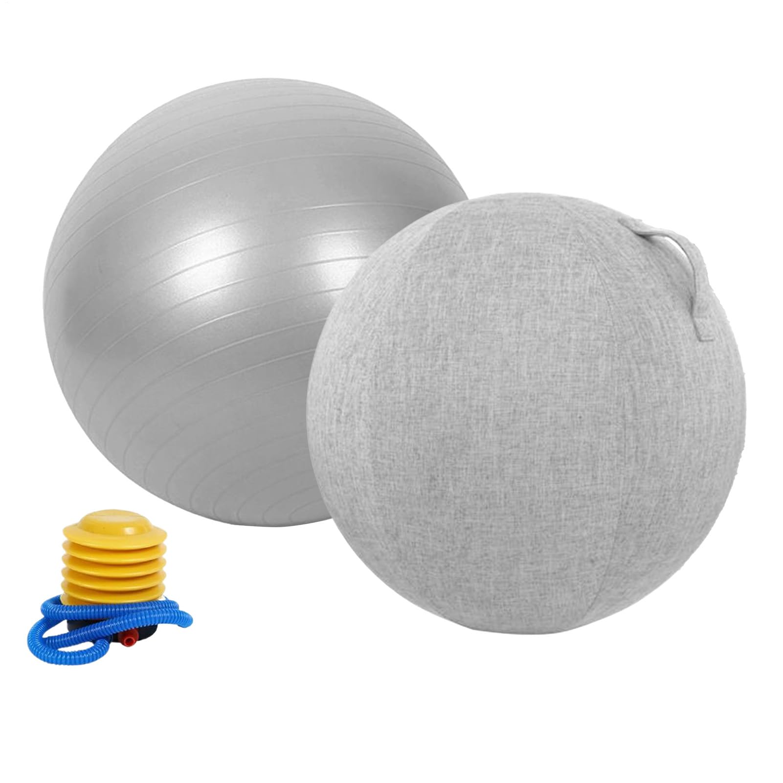 Pelota de gimnasia: diseño ergonómico antiexplosión, equipo de yoga y fitness, soporte de embarazo de gran tamaño, herramienta de calentamiento de entrenamiento atlético, ideal para el hogar