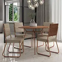 Conjunto Sala de Jantar 4 Cadeiras San Francisco Carraro