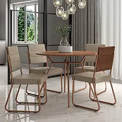 Conjunto Sala de Jantar 4 Cadeiras San Francisco Carraro