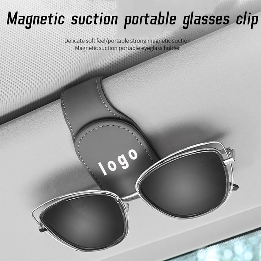 VIYOLI Auto Brillenhalter, für MG ZS Sonnenbrillenhalter Organizer, Brillenetui Zubehör Innenraum,D