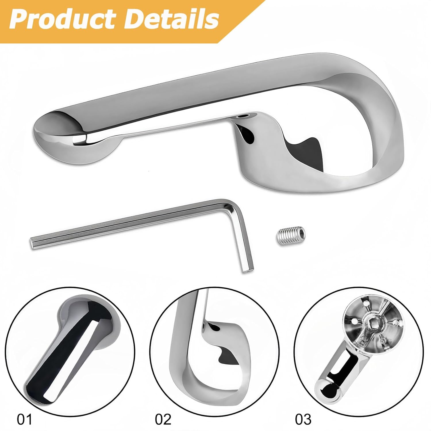 2 Pcs Single Metal Lever Handle Replacement for Delta H79 Faucet Handle,Faucet Lever Handle Fit for Delta 1300/1400 Series,Compatible with DeltaTub & Shower Faucet Handle,Shower Knob Replacement Kit