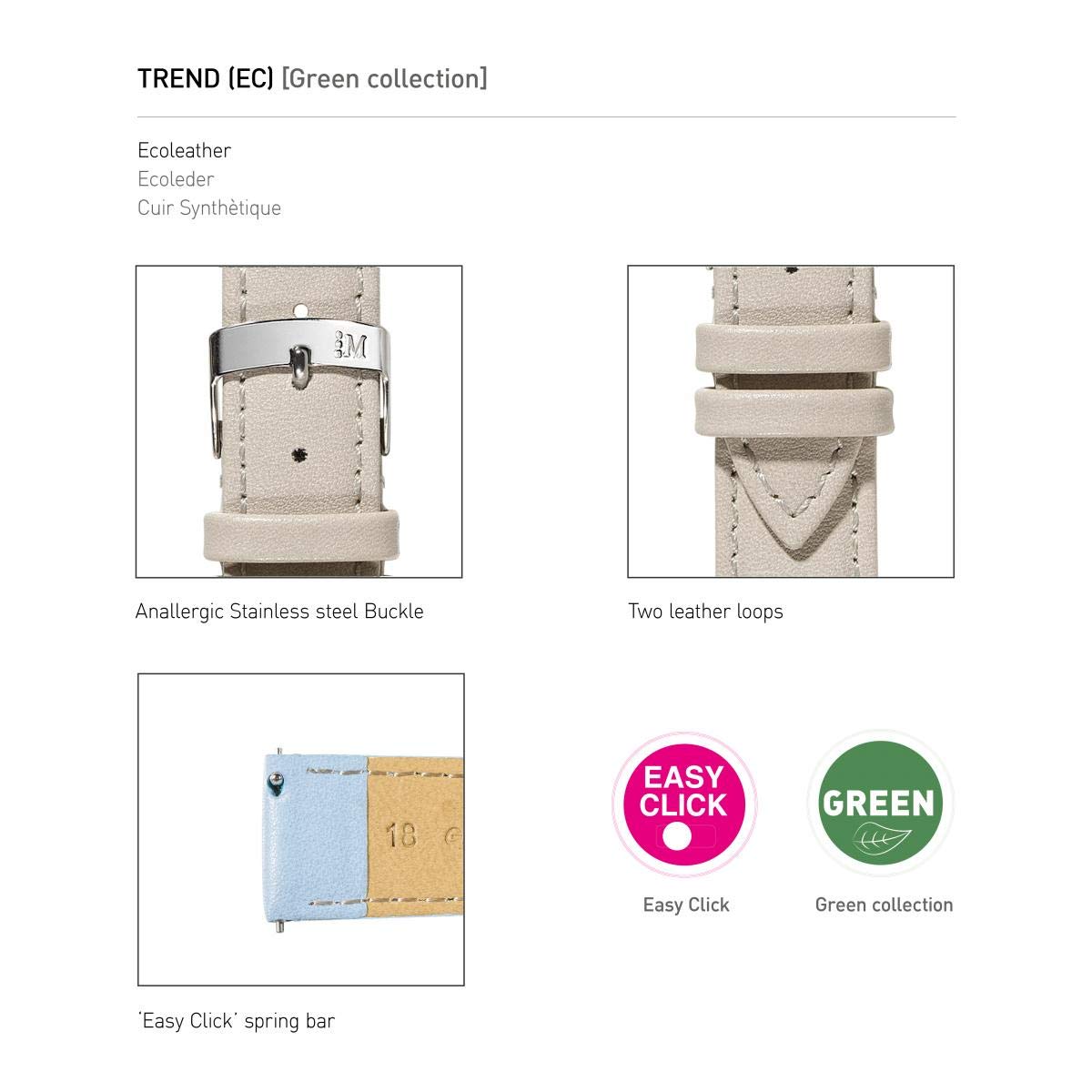 Morellato Cinturino da donna, Collezione EASY CLICK, mod. Trend, in ecopelle - A01D5050C47