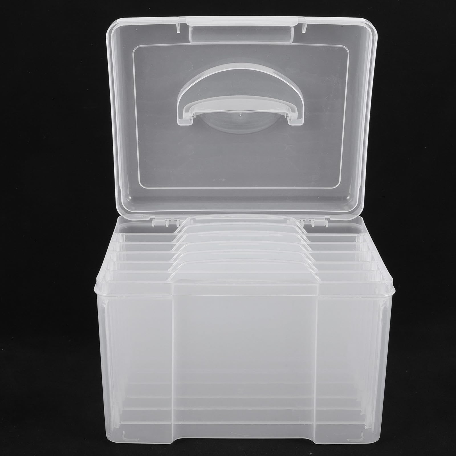 Toddmomy Fotoaufbewahrungsbox Tragbare Kunststoffbox mit 6 Fächern